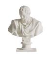 Busto de resina blanco 81 cm