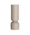 Jarrón Aubra de resina beige 29 cm