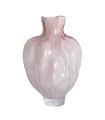 Jarrón de vidrio rosa palo 35 cm