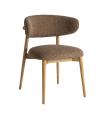 Taupe polyester chair