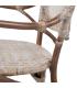 SILLA BEIGE-MARRÓN RATÁN 57 X 64 X 99 CM