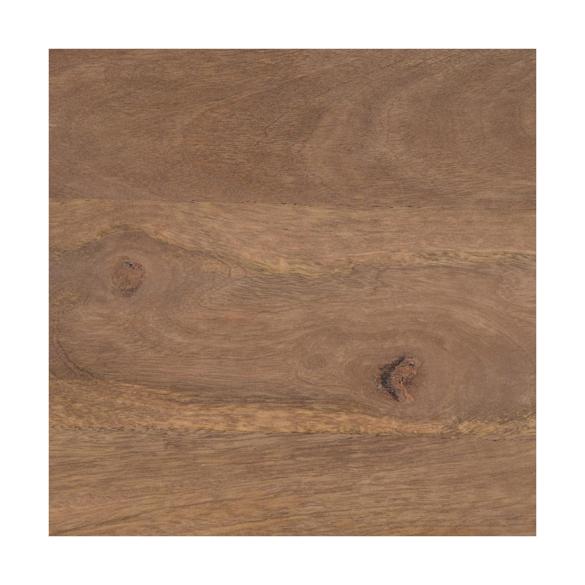 MESITA NATURAL-NEGRO MADERA DE MANGO 43 X 33 X 61 CM