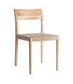 Silla Caen de madera de teka marrón 45 x 50 x 81 cm
