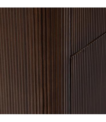 APARADOR MARRÓN OSCURO MADERA MINDI 140,50 X 35,50 X 85 CM
