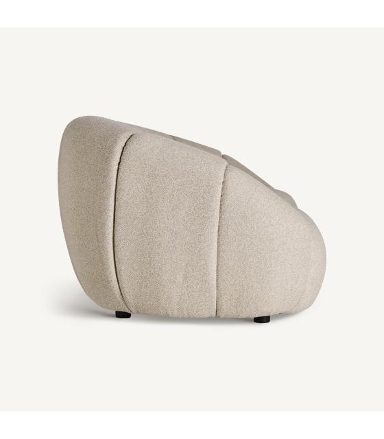Sofá tapizado beige 243 cm