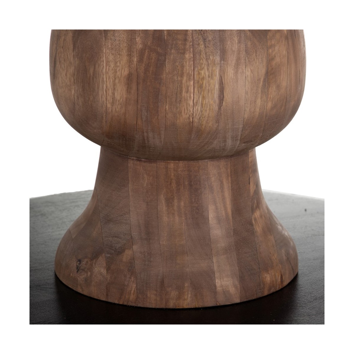 MESA COMEDOR NATURAL-NEGRO 140 X 140 X 75 CM