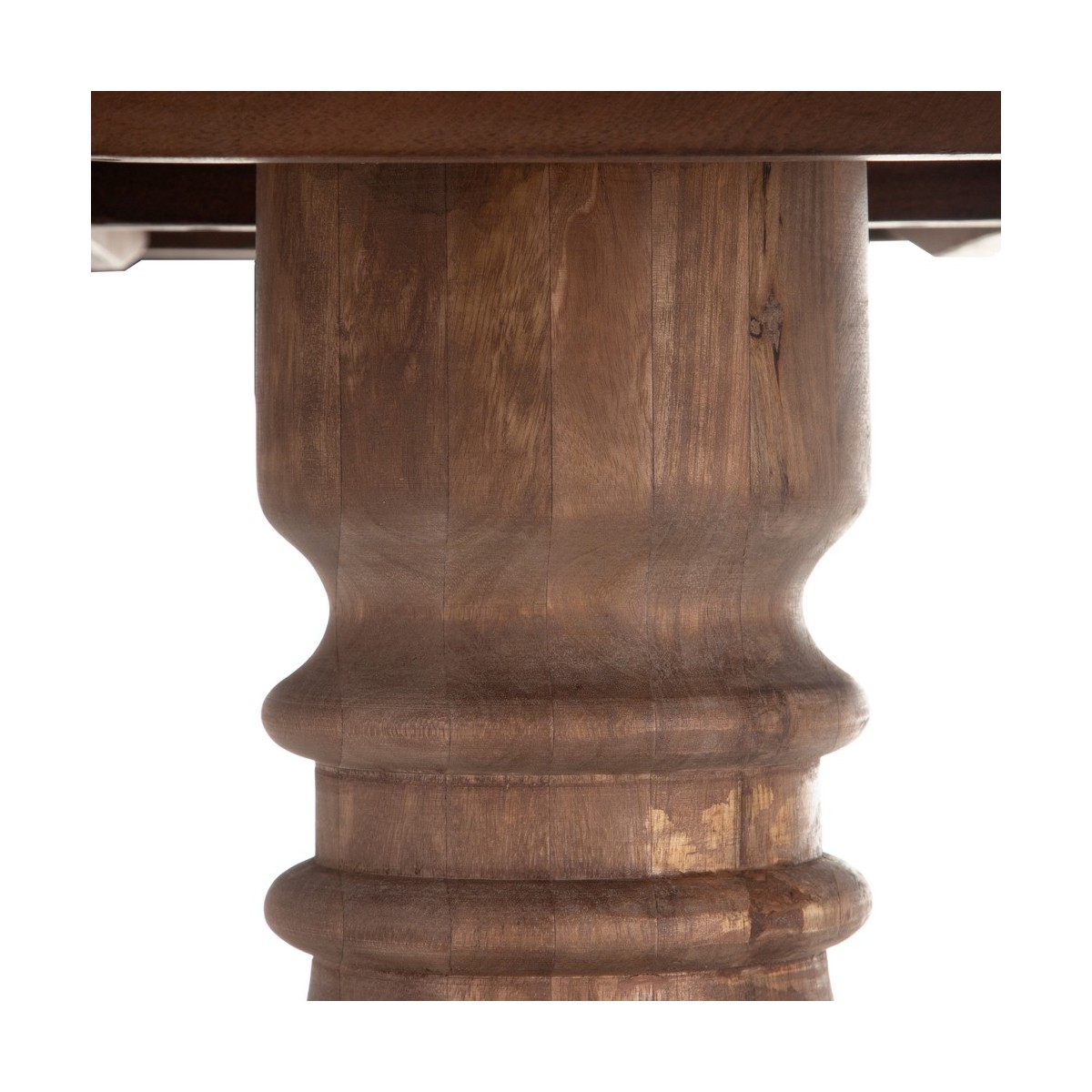 MESA COMEDOR NATURAL-NEGRO 140 X 140 X 75 CM