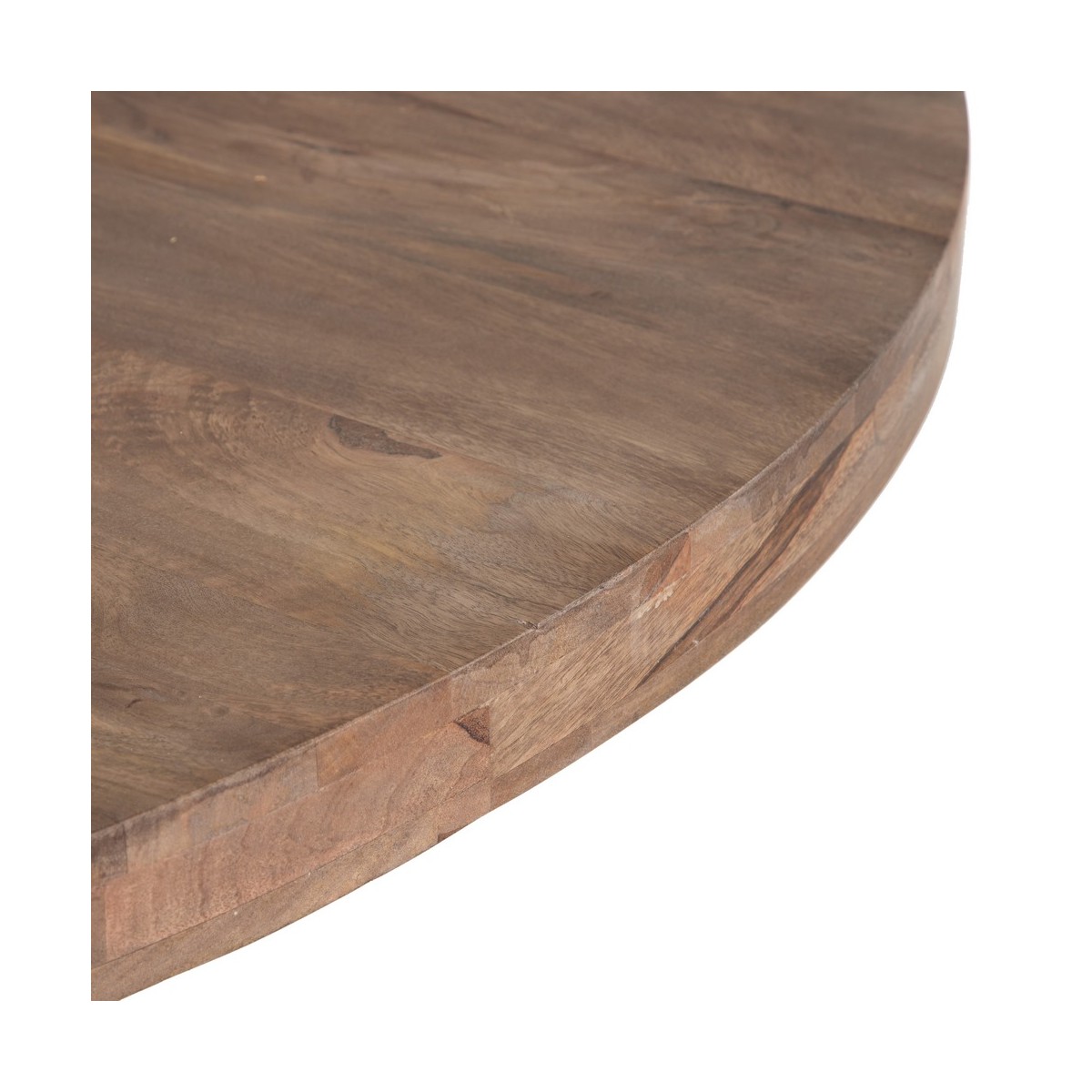 MESA COMEDOR NATURAL-NEGRO 140 X 140 X 75 CM