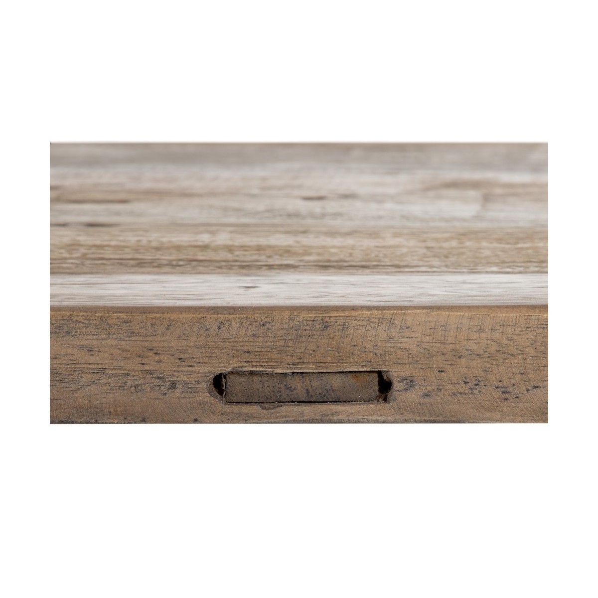 MESA COMEDOR NATURAL-NEGRO 220 X 90 X 76 CM