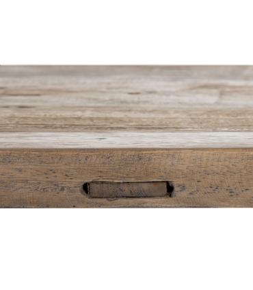 MESA COMEDOR NATURAL-NEGRO 220 X 90 X 76 CM