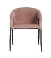 Silla Aren de poliéster rosa palo 74 cm