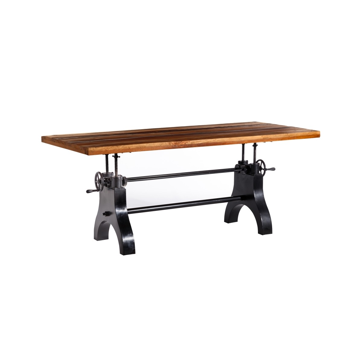 MESA COMEDOR NATURAL-NEGRO 220 X 100 X 75 CM