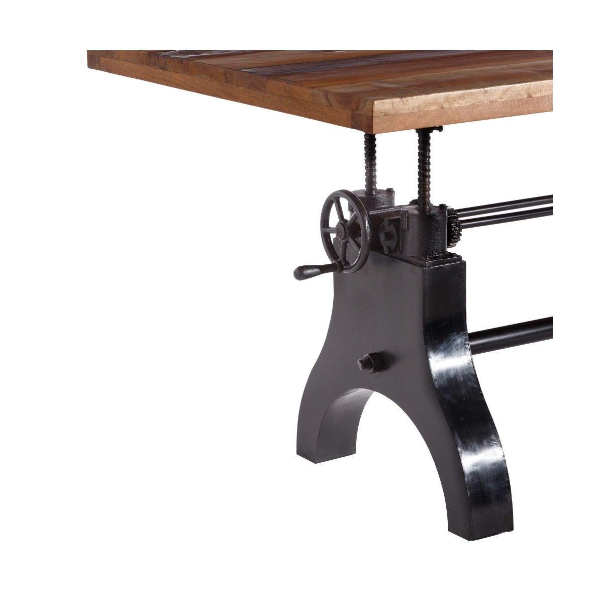 MESA COMEDOR NATURAL-NEGRO 220 X 100 X 75 CM