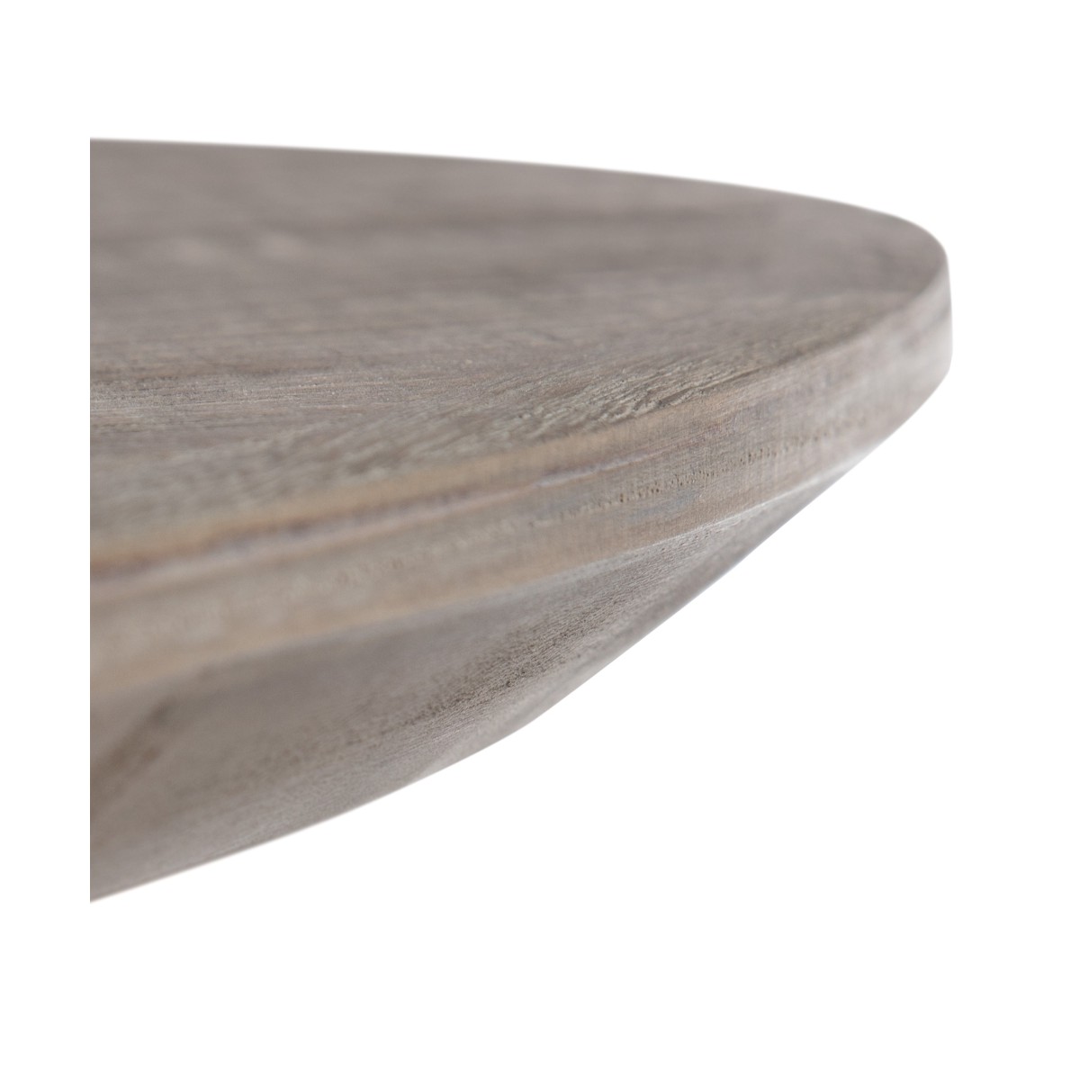 MESA CENTRO NEGRO MADERA-HIERRO SALÓN 80 X 80 X 43,50 CM