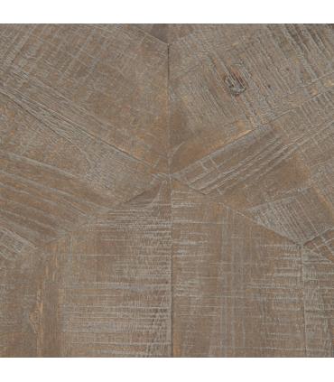 MESA CENTRO NEGRO MADERA-HIERRO SALÓN 80 X 80 X 43,50 CM