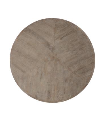 MESA CENTRO NEGRO MADERA-HIERRO SALÓN 80 X 80 X 43,50 CM