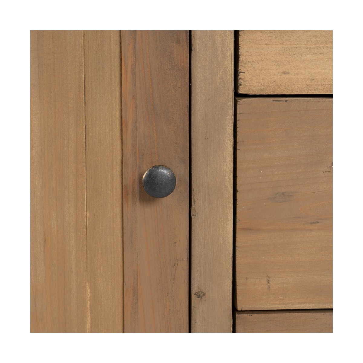 APARADOR MARRÓN MADERA DE PINO SALÓN 155 X 50 X 93 CM