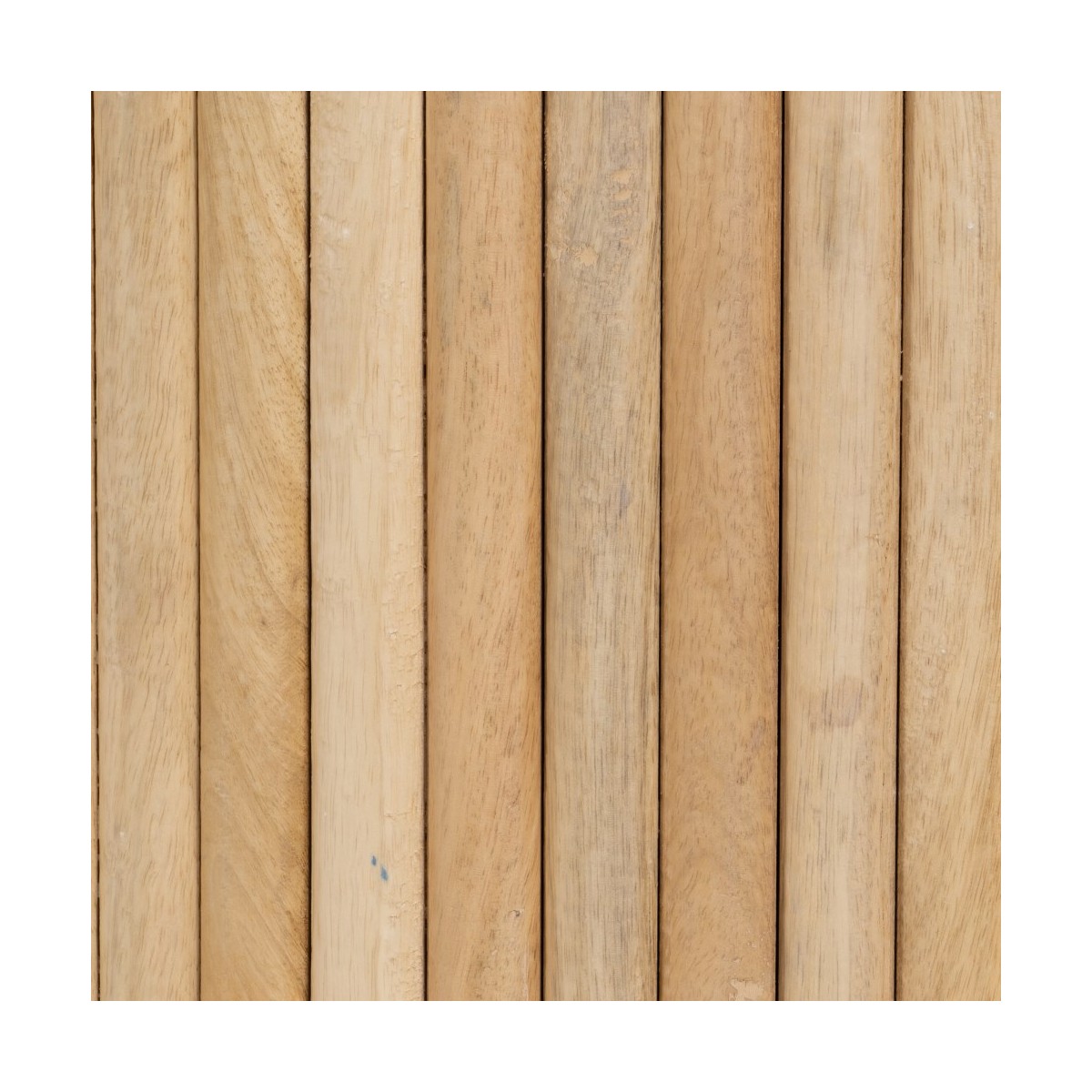 MESA CENTRO NATURAL-BLANCO MÁRMOL/MADERA 80 X 80 X 40 CM