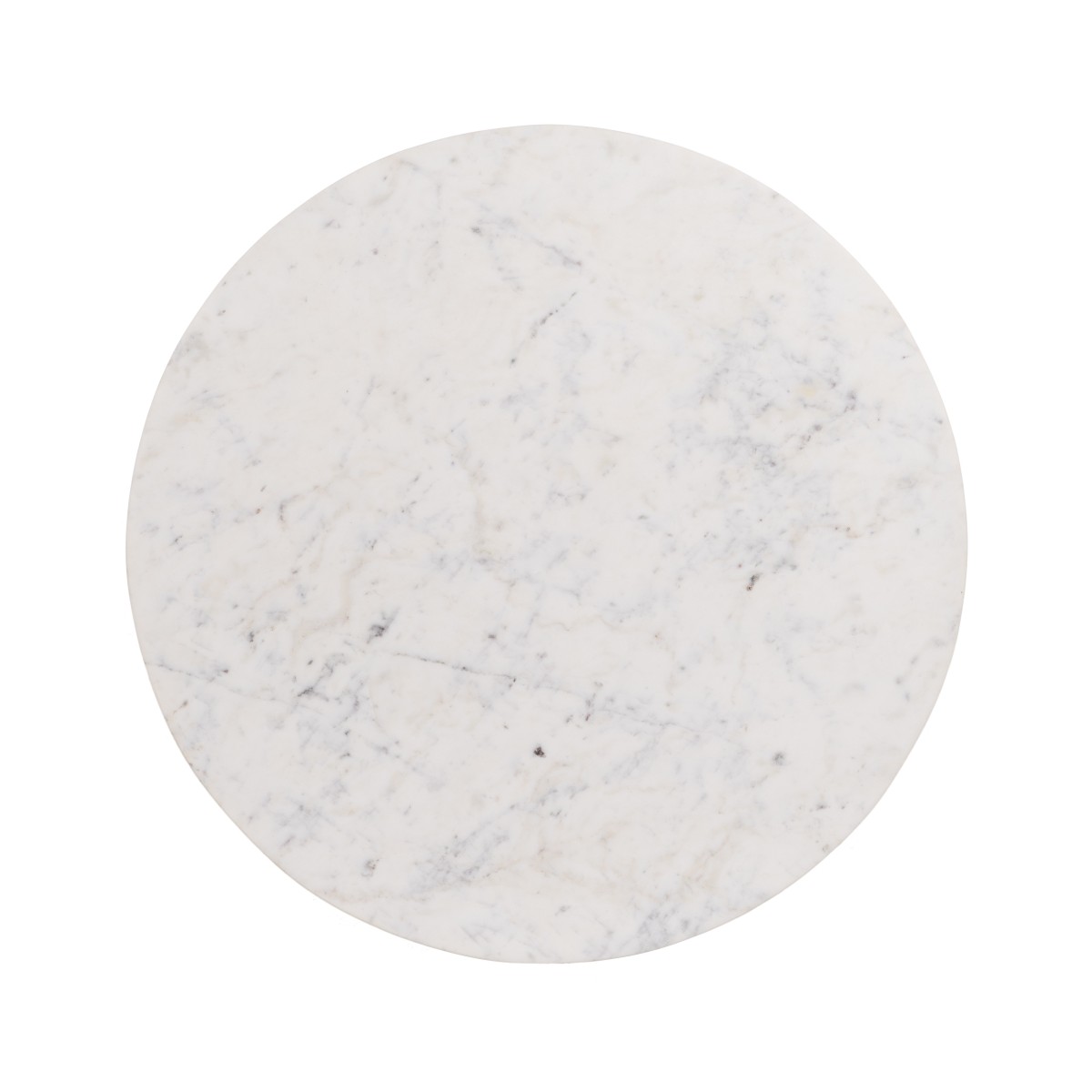 MESA CENTRO NATURAL-BLANCO MÁRMOL/MADERA 80 X 80 X 40 CM