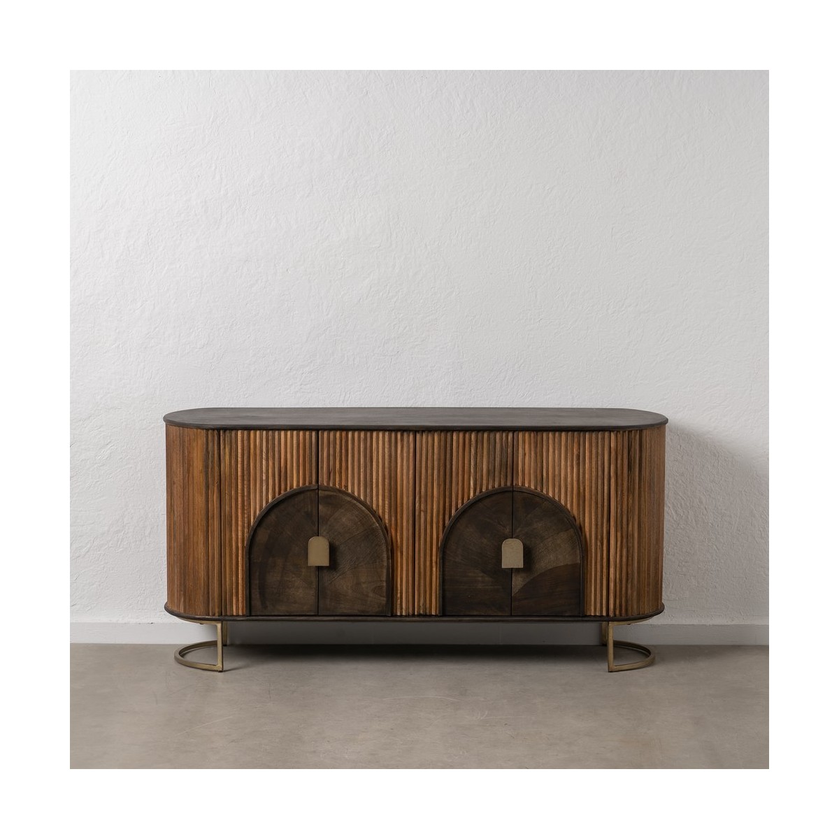 APARADOR NATURAL-ORO MADERA DE MANGO 153 X 41 X 75 CM