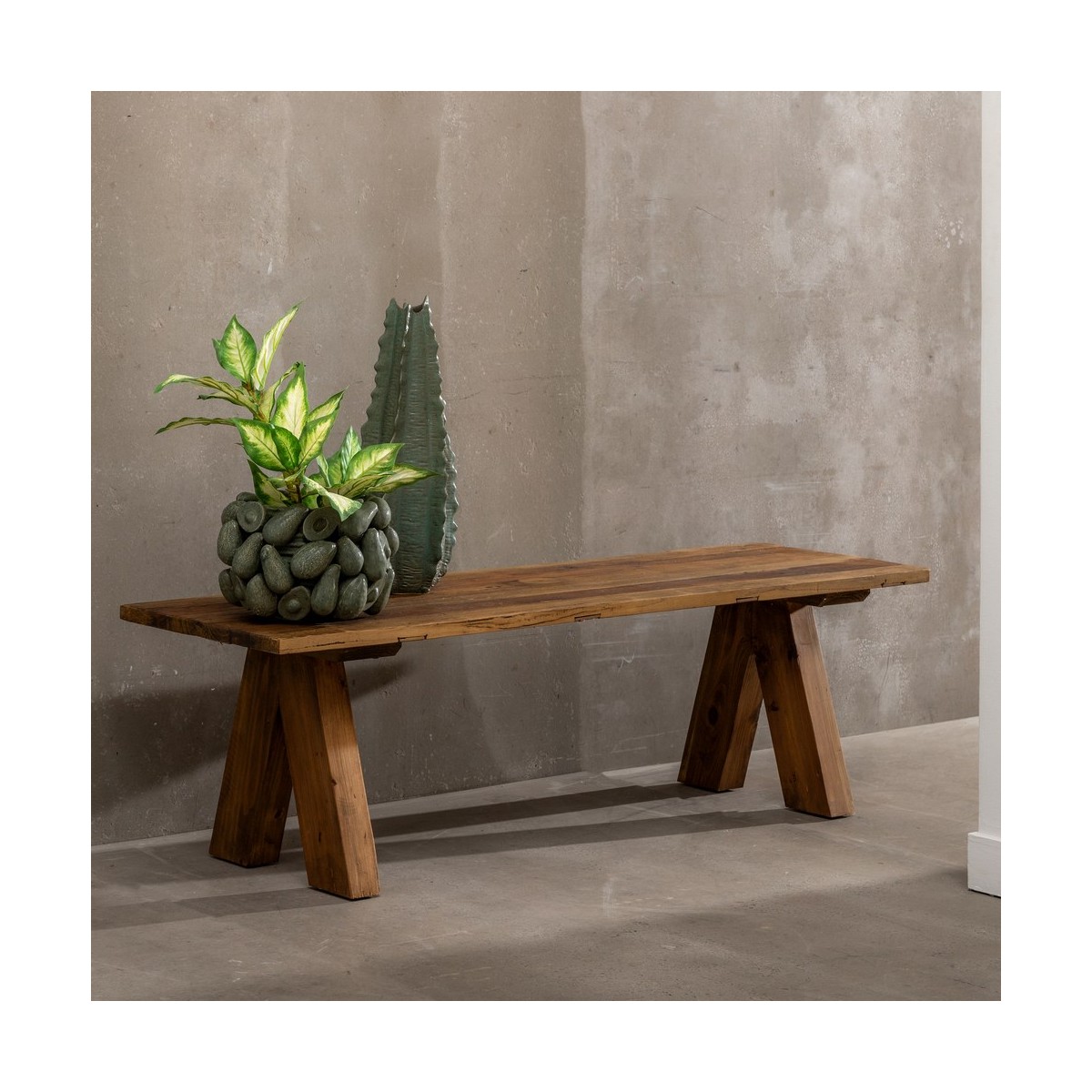 MESA CENTRO NATURAL MADERA DE PINO SALÓN 150 X 50 X 46 CM