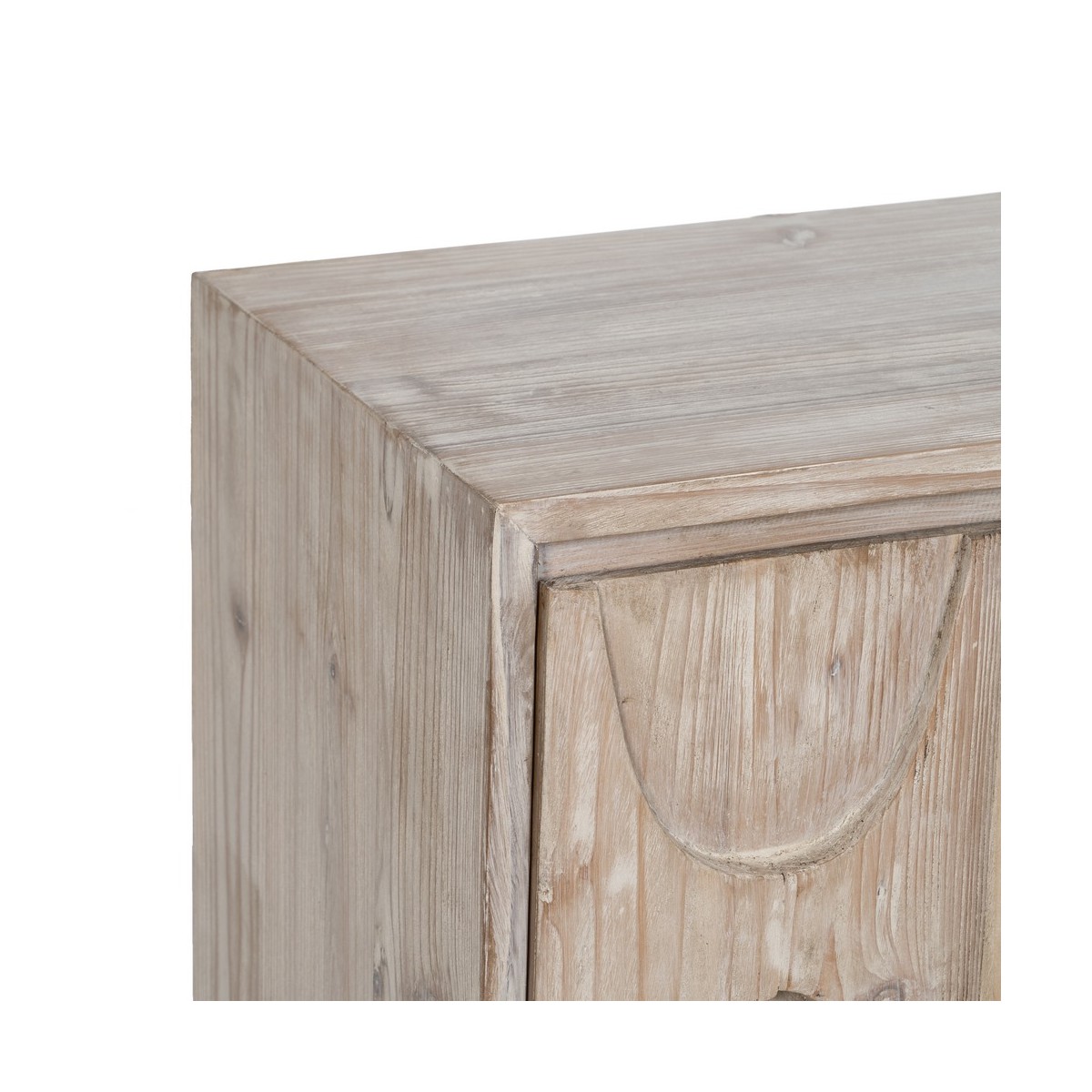 APARADOR BLANCO ROZADO MADERA DE PINO 200 X 40 X 85 CM