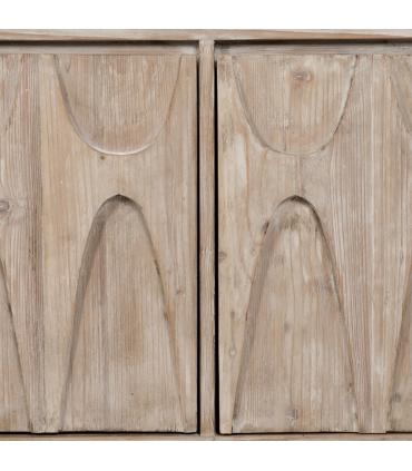 APARADOR BLANCO ROZADO MADERA DE PINO 200 X 40 X 85 CM