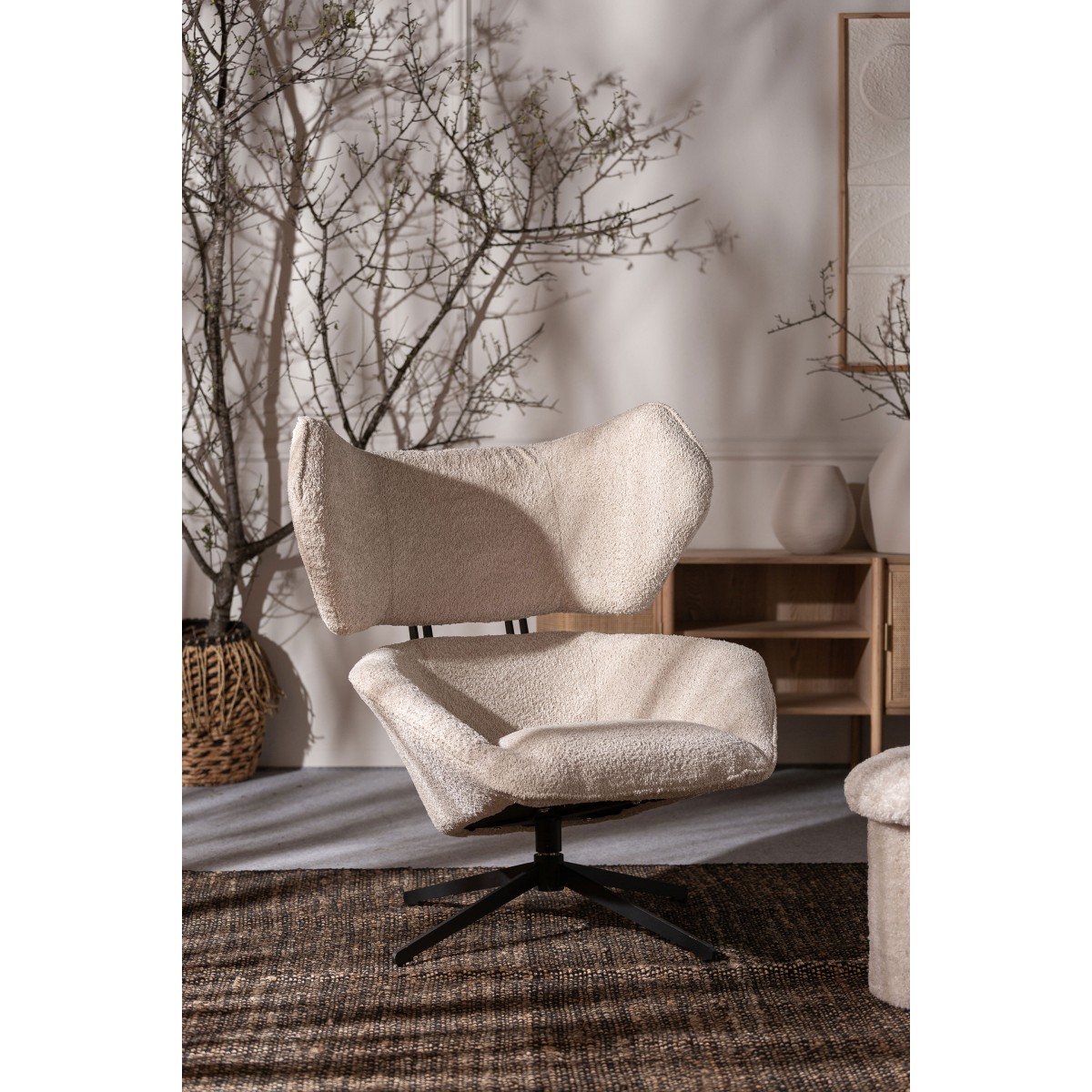 SILLÓN GIRATORIO BOUCLÉ PRIVAS