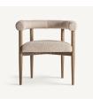 Bullay Accent Chair | Premium Bouclé & Ash Wood Design