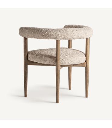 Bullay Accent Chair | Premium Bouclé & Ash Wood Design