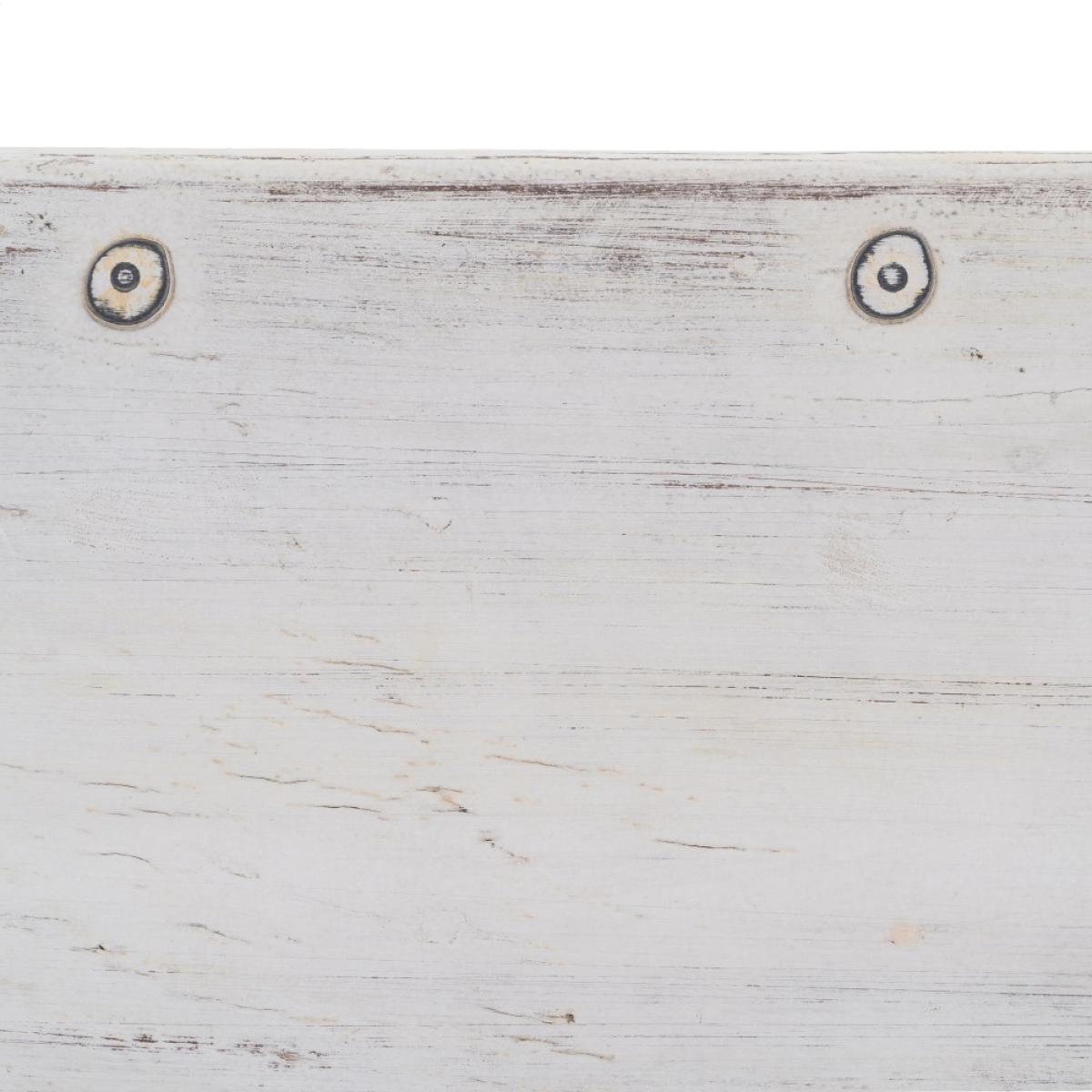 MESA CENTRO BLANCO ROZADO MADERA MANGO 177 X 100 X 50 CM