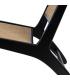 SILLÓN NATURAL-NEGRO MADERA-RATÁN SALÓN 60,50 X 73,50 X 72,5