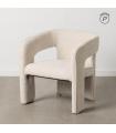 SILLA BEIGE TEJIDO SALÓN 69 X 66 X 73 CM