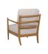 SILLÓN BLANCO-NATURAL MADERA-MDF 65 X 71 X 88 CM