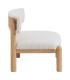 SILLÓN BLANCO-NATURAL MADERA DE CAUCHO 62 X 62 X 71 CM
