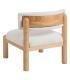 SILLÓN BLANCO-NATURAL MADERA DE CAUCHO 62 X 62 X 71 CM