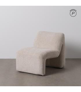 SILLÓN BEIGE TEJIDO SALÓN 62 X 86 X 69 CM