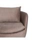 SILLÓN GIRATORIO TAUPE TEJIDO SALÓN 84 X 74 X 66 CM