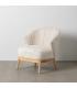 SILLÓN NATURAL-CREMA TEJIDO-MADERA SALÓN 71 X 75 X 76 CM