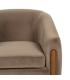 SILLÓN TAUPE TEJIDO-MADERA SALÓN 87 X 80 X 81 CM