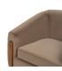 SILLÓN TAUPE TEJIDO-MADERA SALÓN 87 X 80 X 81 CM
