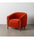 SILLÓN ROJO TEJIDO-MADERA SALÓN 82 X 77 X 74 CM