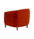 SILLÓN ROJO TEJIDO-MADERA SALÓN 82 X 77 X 74 CM