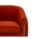 SILLÓN ROJO TEJIDO-MADERA SALÓN 82 X 77 X 74 CM