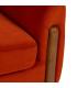 SILLÓN ROJO TEJIDO-MADERA SALÓN 82 X 77 X 74 CM