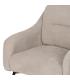 SILLÓN BEIGE TEJIDO-METAL 69 X 73 X 79 CM