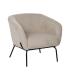 SILLÓN BEIGE TEJIDO-METAL 77 X 72 X 68 CM