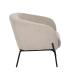 SILLÓN BEIGE TEJIDO-METAL 77 X 72 X 68 CM