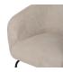 SILLÓN BEIGE TEJIDO-METAL 77 X 72 X 68 CM