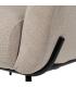 SILLÓN BEIGE TEJIDO-METAL 77 X 72 X 68 CM
